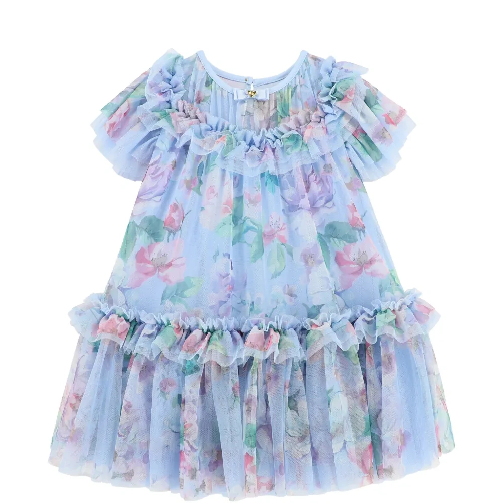 Платье Victoria с рюшами и цветочным принтом