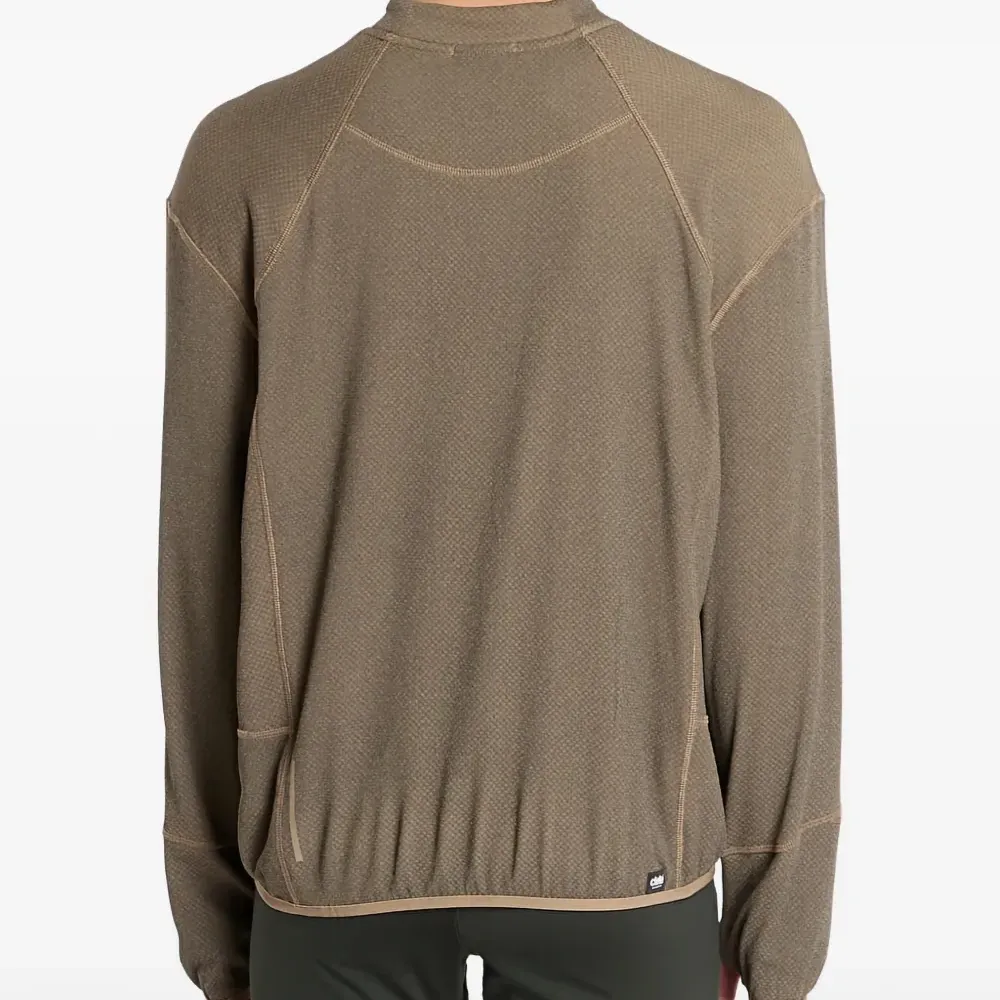 Фактурный спортивный свитшот с длинными рукавами