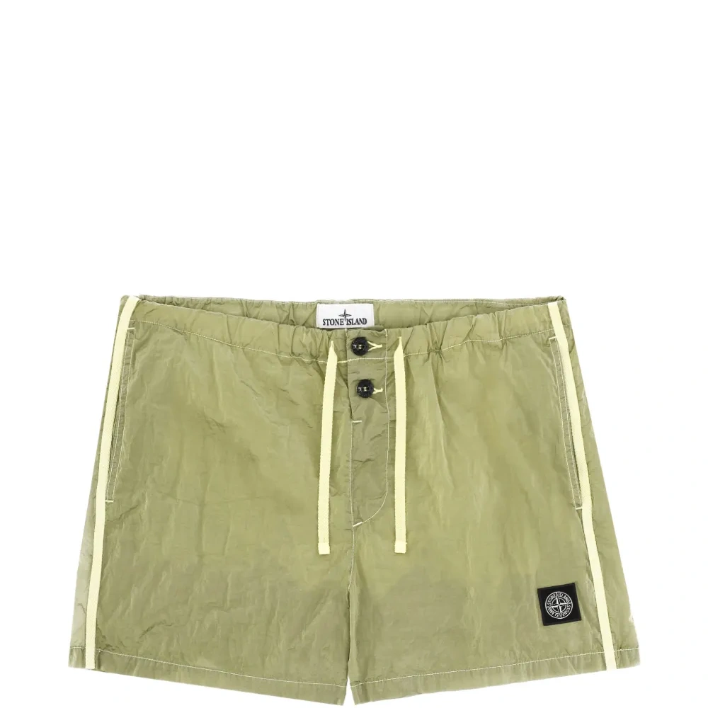 Плавки-шорты с нашивкой-логотипом