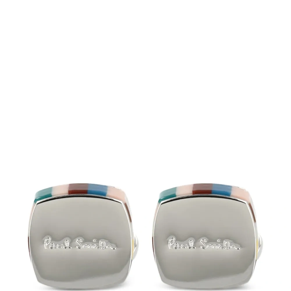 Запонки с полосатым узором