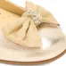 Балетки с украшением в виде банта