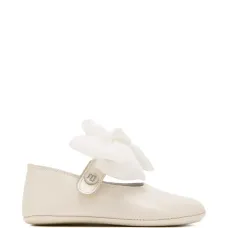 Балетки с украшением в виде банта