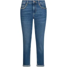 Узкие джинсы с отворотами