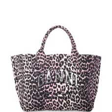 Сумка-тоут с пайетками и принтом, размер XXL