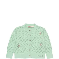 Ажурный кардиган с цветочным узором