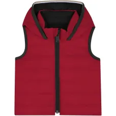 Стеганый жилет с капюшоном