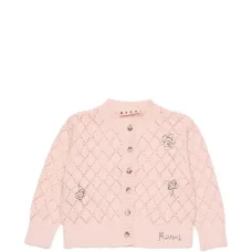 Кардиган с вышивкой и ажурной отделкой