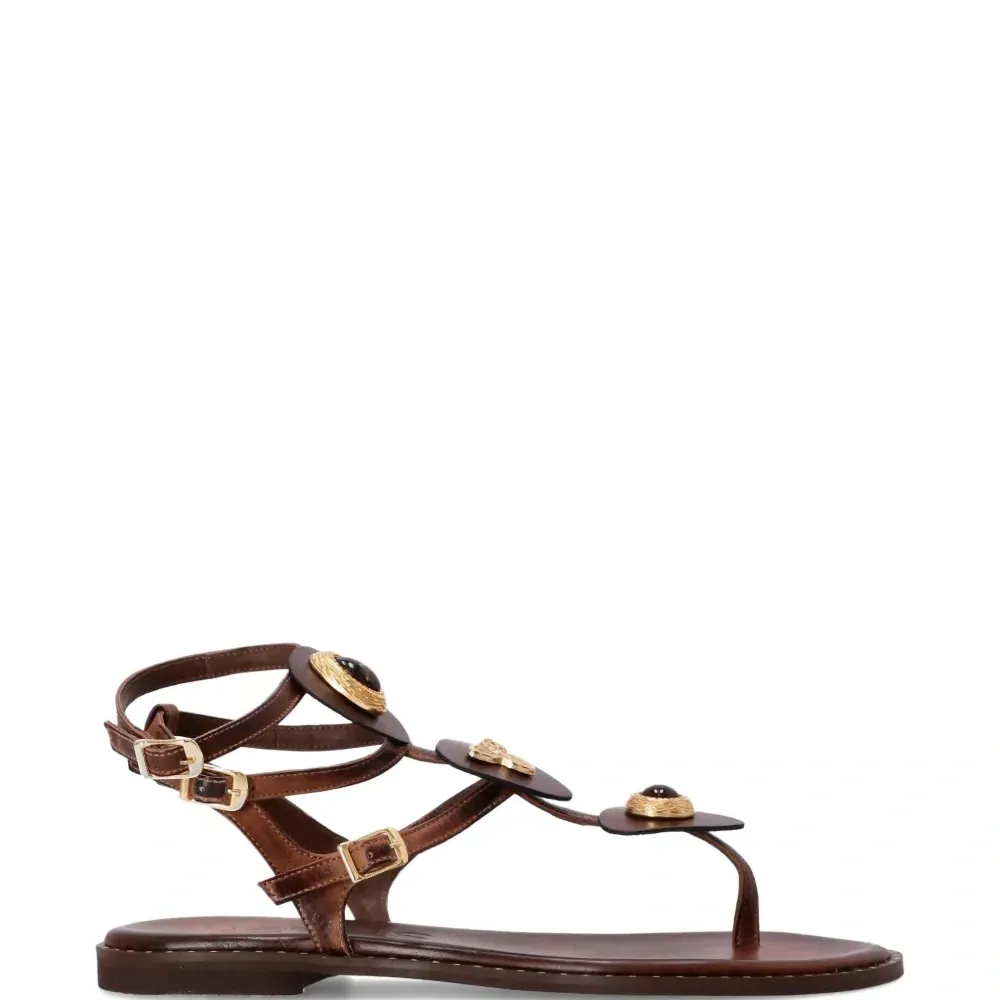 Босоножки с пряжкой-декором Alkyone