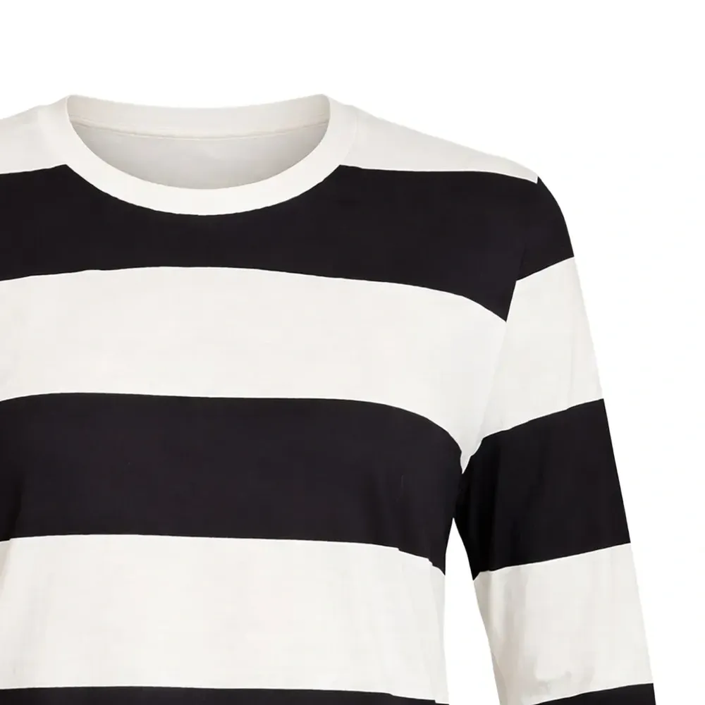 Топ в полоску с длинными рукавами