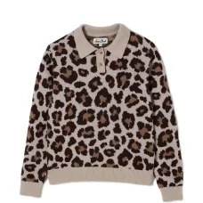 Поло с леопардовым принтом