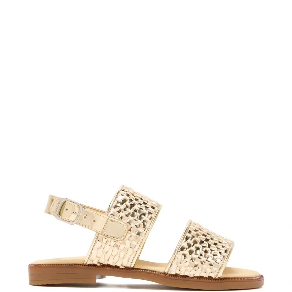 Плетёные плоские сандалии