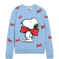 Топ с изображением Снупи и бантом