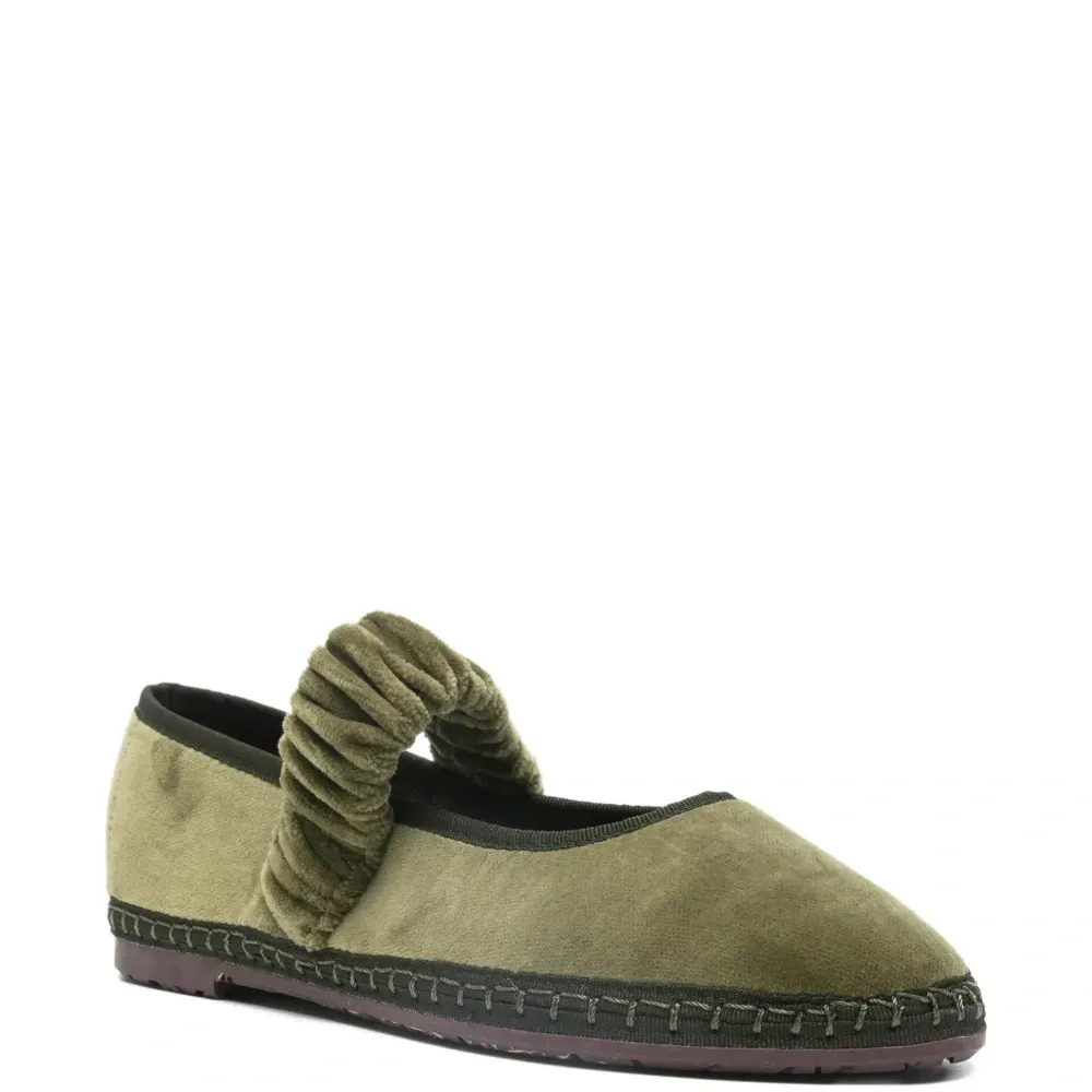 Балетки Mafalda с присборенными ремешками