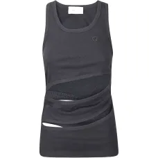 Топ с вырезами по спирали