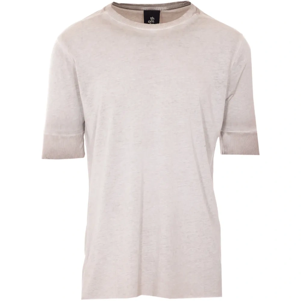 Футболка с круглым вырезом и эффектом потертости