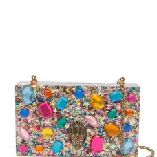 Сумка-клатч в виде коробочки с кристаллами