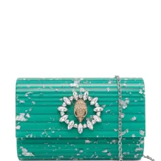 Вечерний клатч с украшением в виде орла