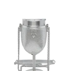 Бокал для вина, украшенный кристаллами