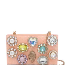 Клатч-коробка с кристаллами Клатч-коробка с кристаллами