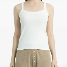 Трикотажная майка в рубчик