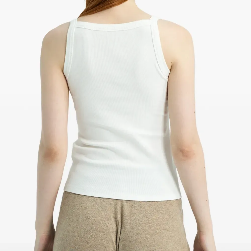 Трикотажная майка в рубчик