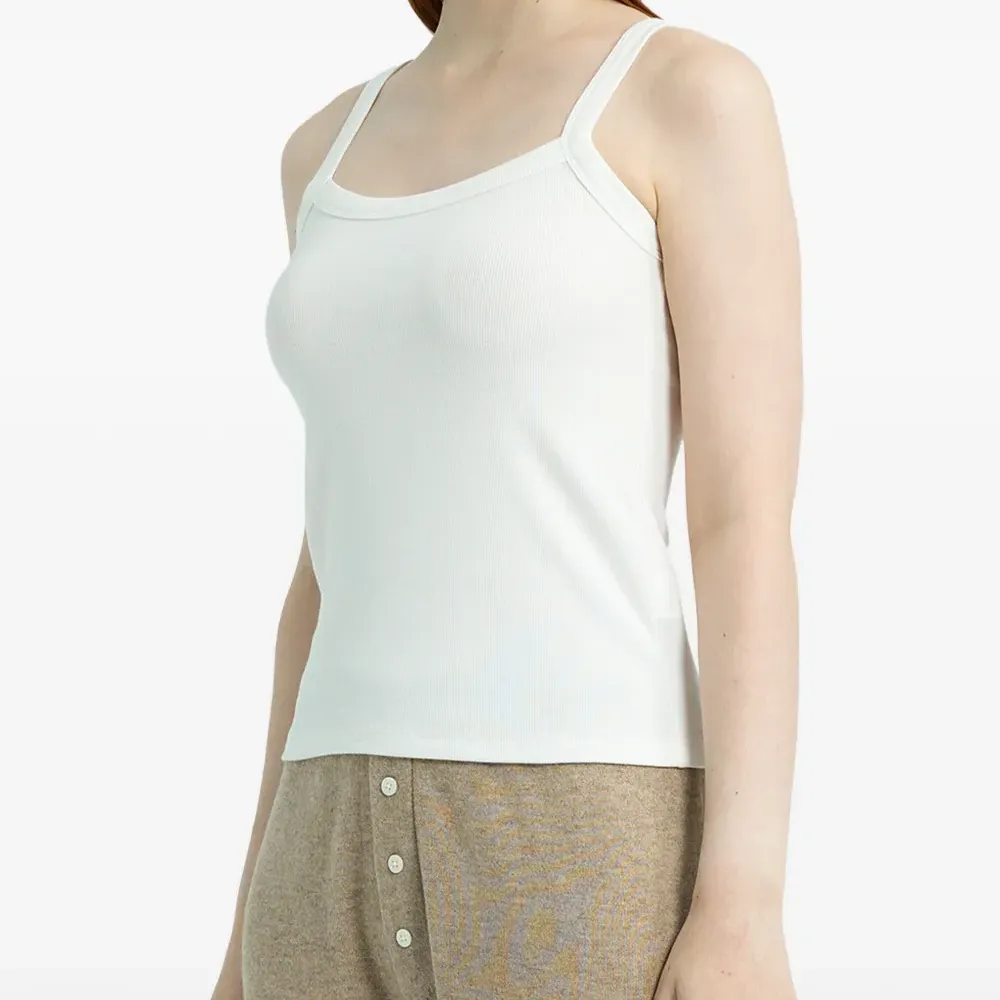 Трикотажная майка в рубчик