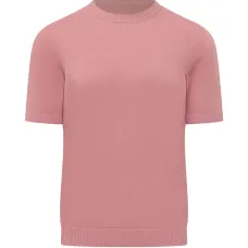 Вязаный свитер с круглым вырезом