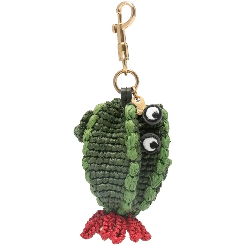 Брелок из рафии в виде кактуса