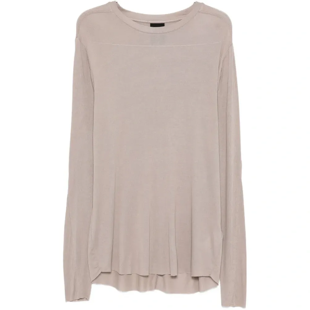 Футболка с длинными рукавами и круглым вырезом