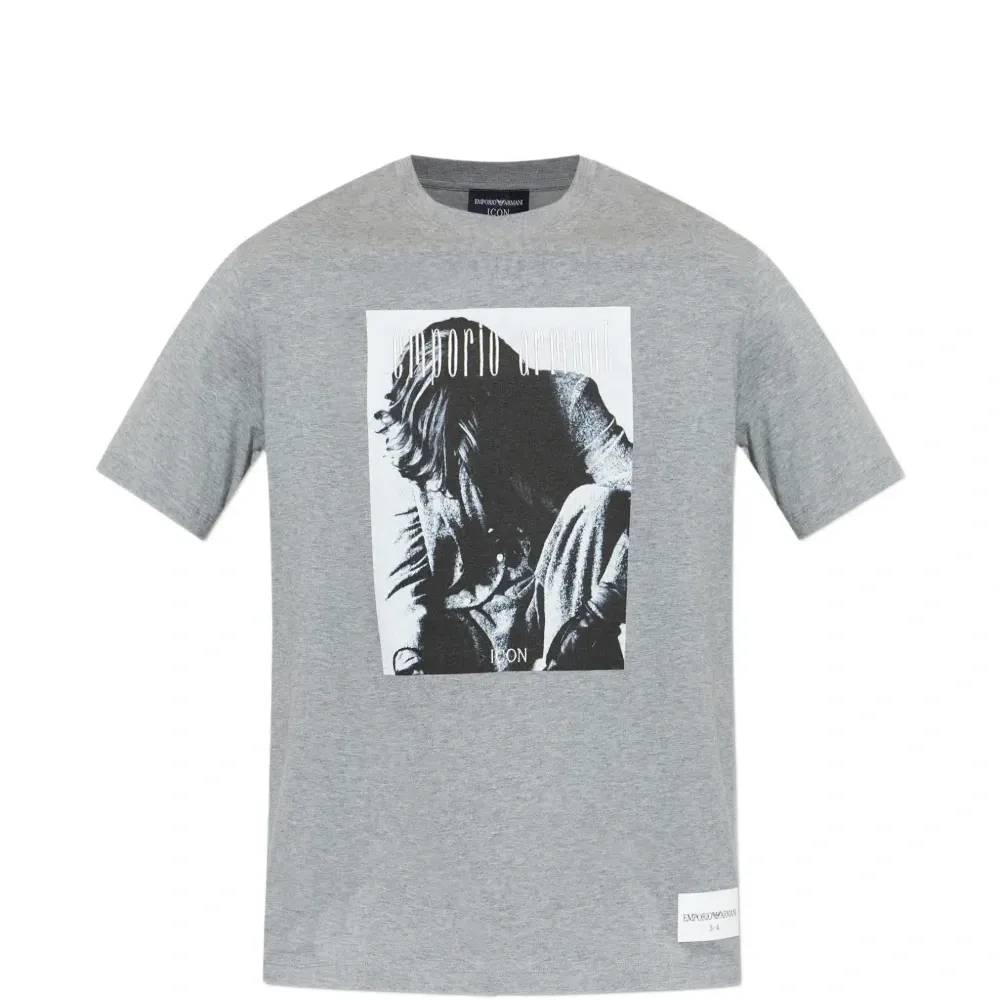 Футболка из хлопка с графическим принтом