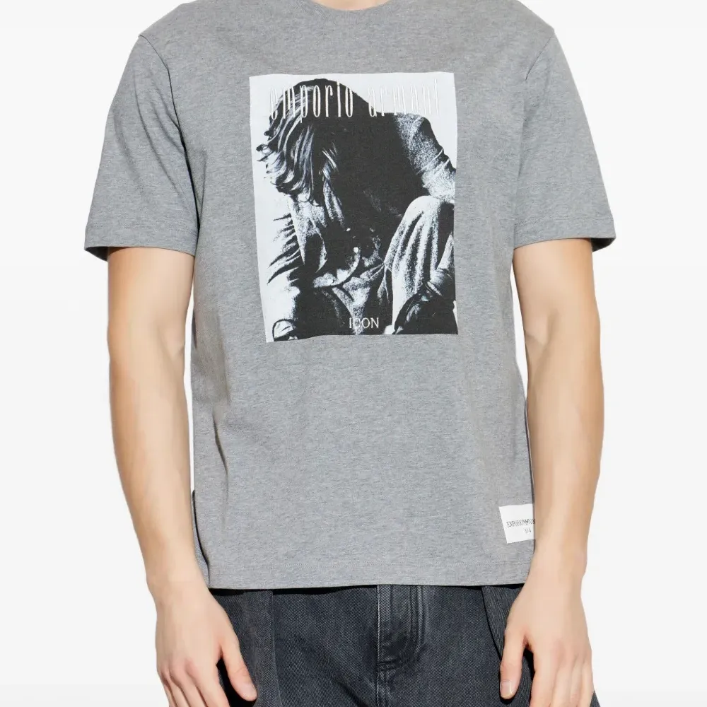 Футболка из хлопка с графическим принтом