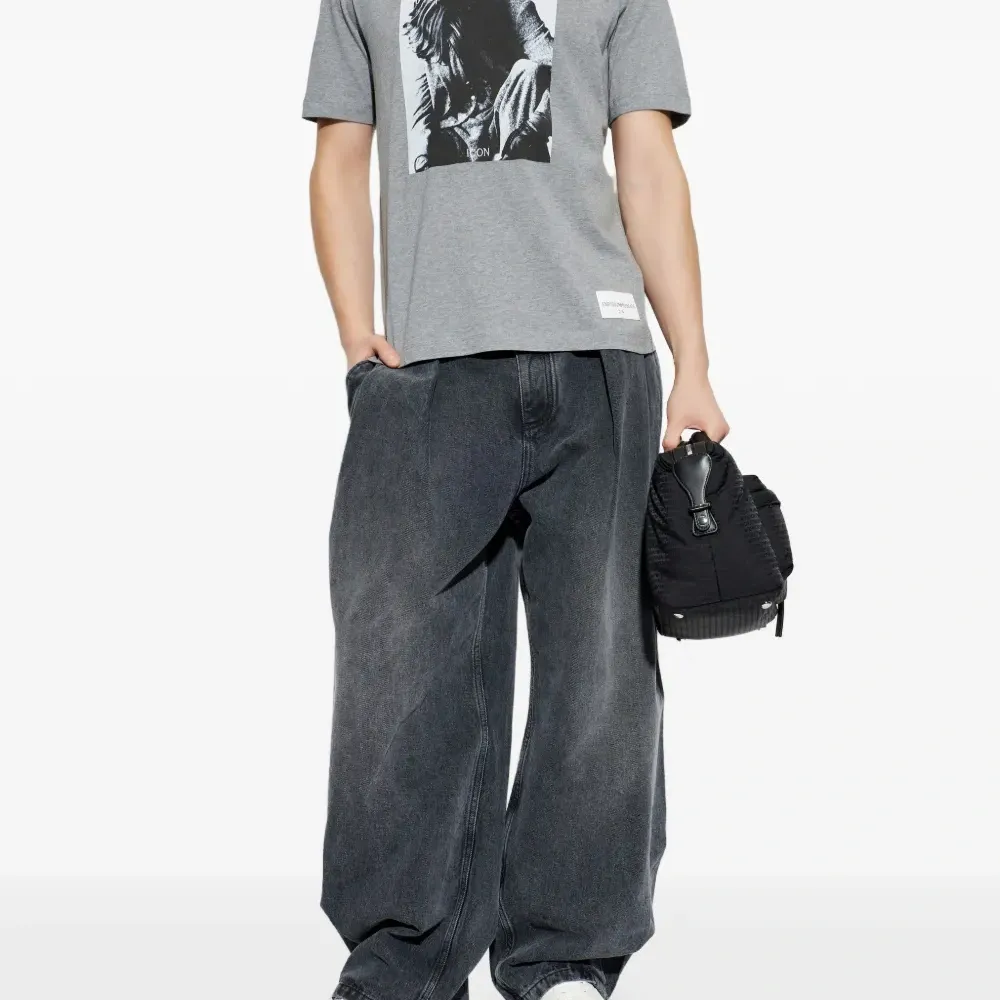 Футболка из хлопка с графическим принтом