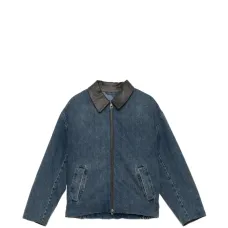 Джинсовая куртка на молнии