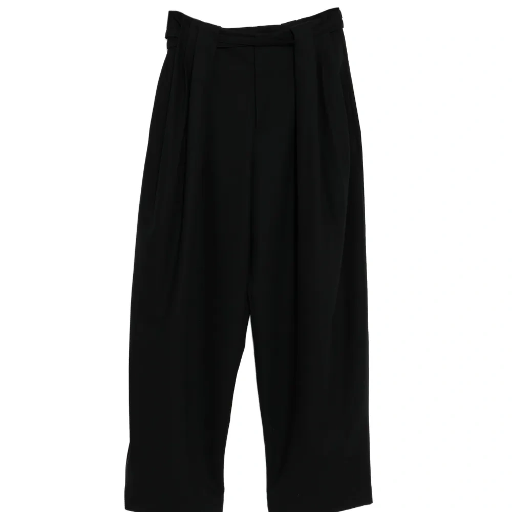 Жаккардовые брюки широкого кроя