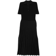 Плиссированное макси-платье