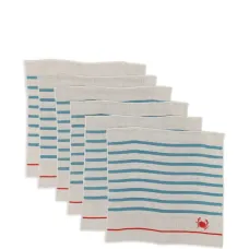 Полосатые салфетки (набор из шести)