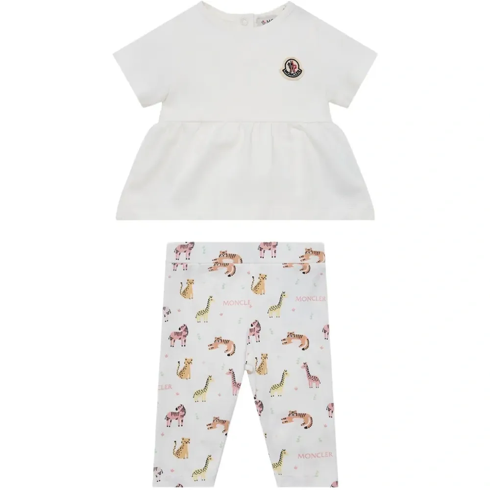 Комплект с брюками с анималистичным принтом