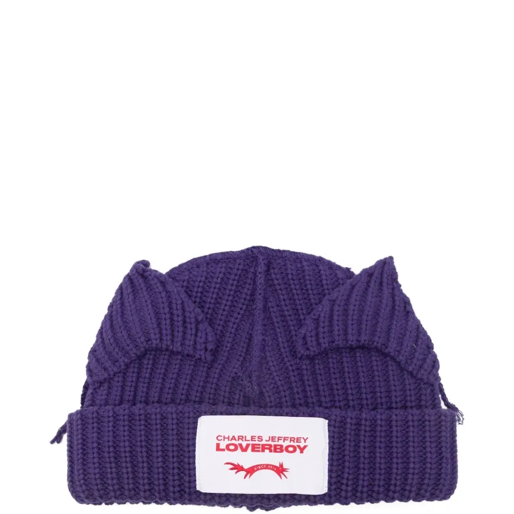 Шапка-бини с ушками