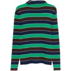 Вязаное изделие в рубчик с полосками