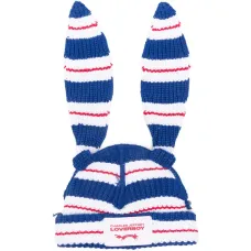 Шапка бини в полоску