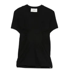 Футболка с присборенными деталями