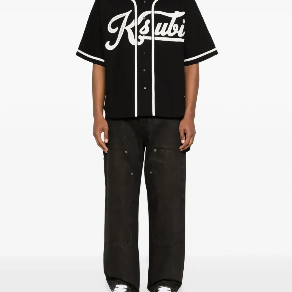 Футболка Outfield SS с логотипом и пуговицей