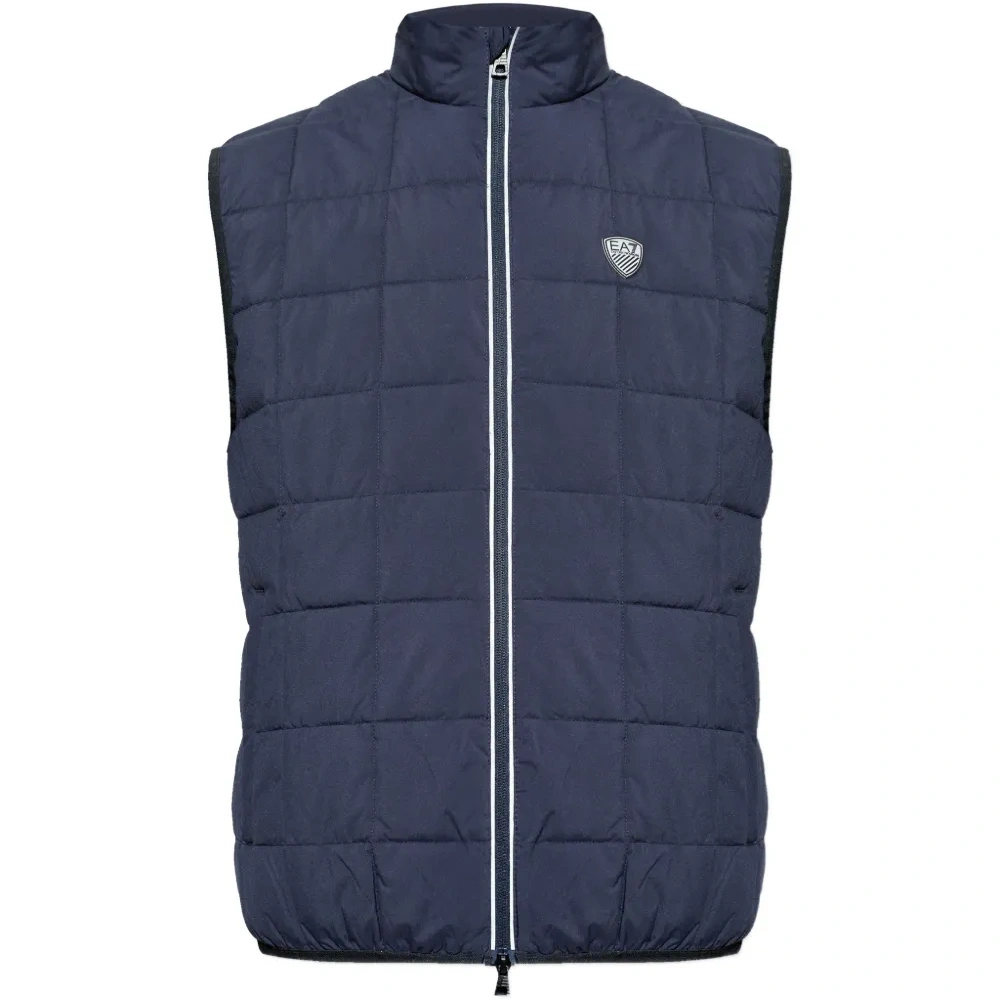 Стёганый жилет с нашивкой-логотипом