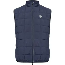 Стёганый жилет с нашивкой-логотипом