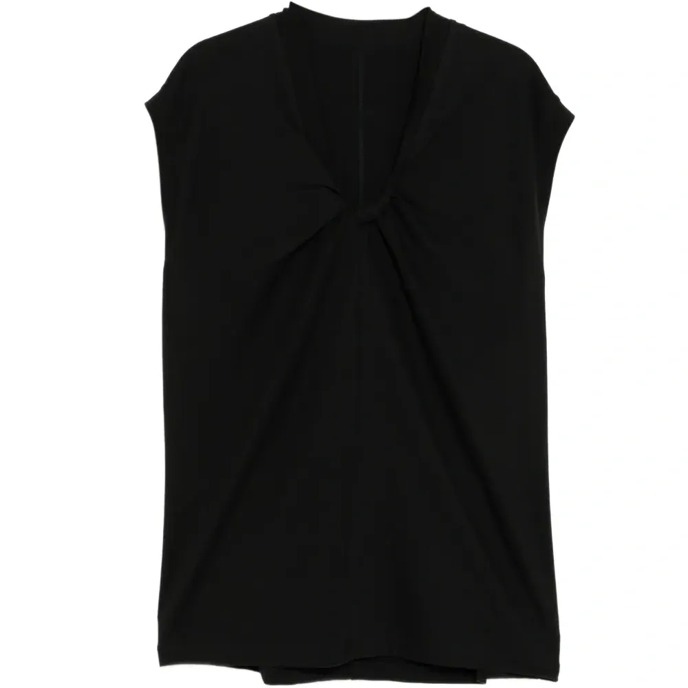 Плиссированная футболка без рукавов