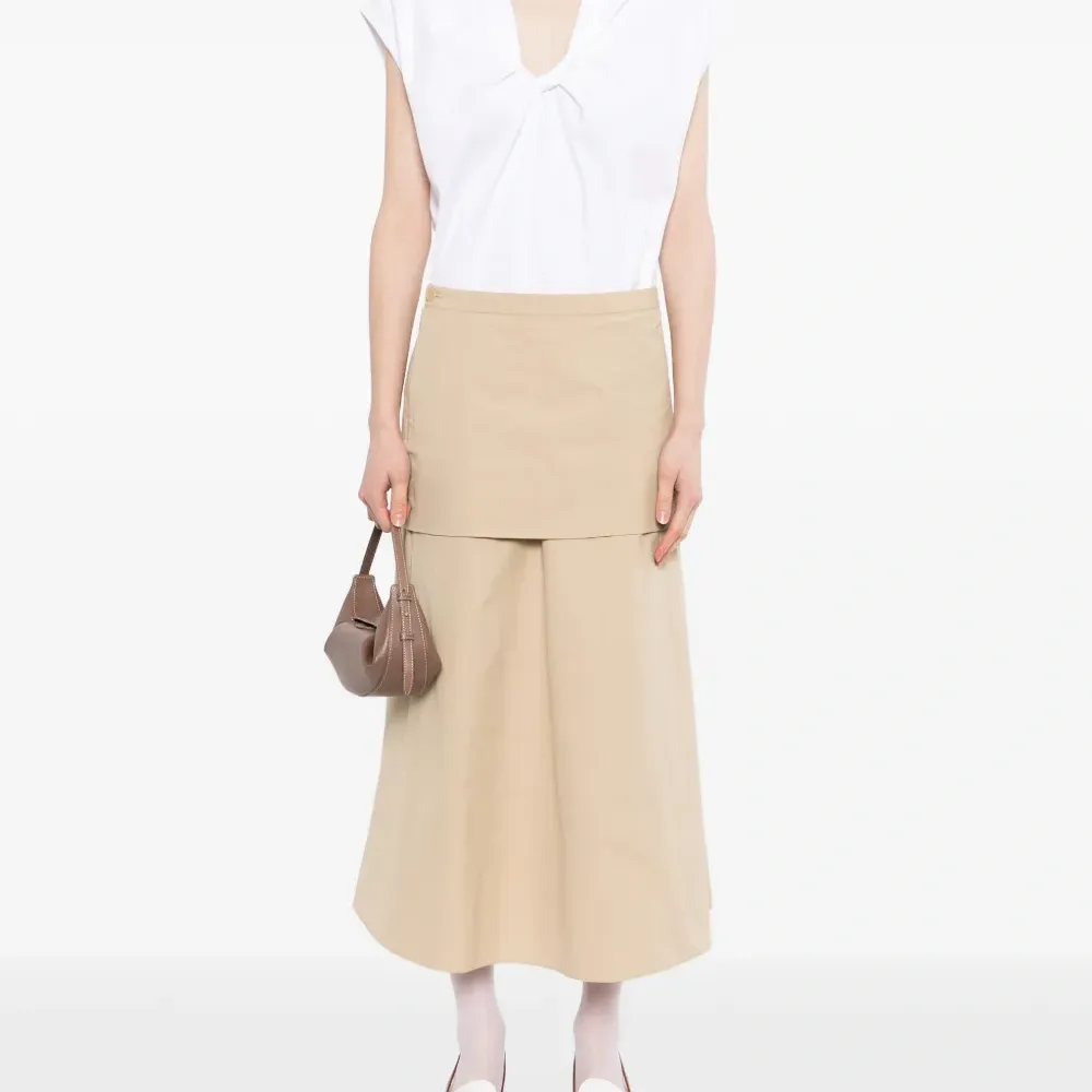 Плиссированная футболка без рукавов