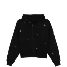 Худи с цветочной вышивкой