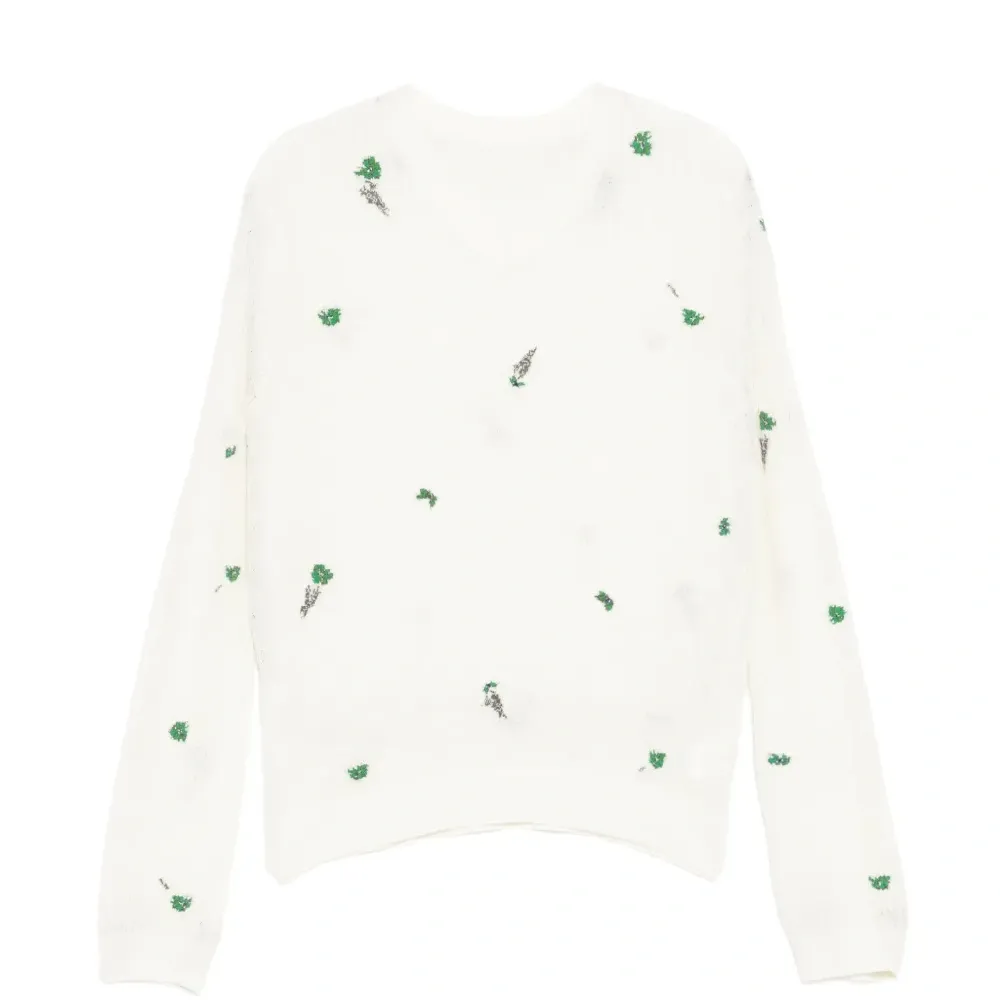 Топ с цветочным мотивом