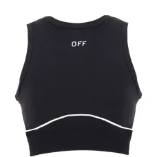 Бесшовный спортивный бюстгальтер с логотипом Off Stamp Бесшовный спортивный бюстгальтер с логотипом Off Stamp