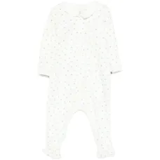 Детский комбинезон с воротником и принтом в виде сердечек